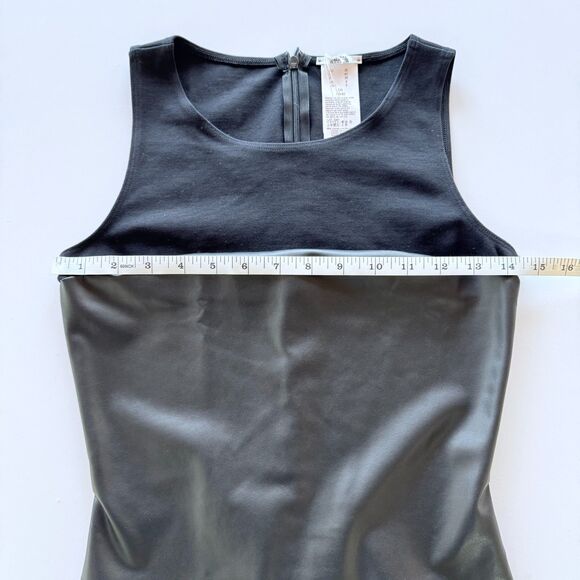 NWT Wolford Eco Vegan Faux Leather Sleeveless Thong Bodysuit in Black 36 (US 4) - Picture 14 of 16